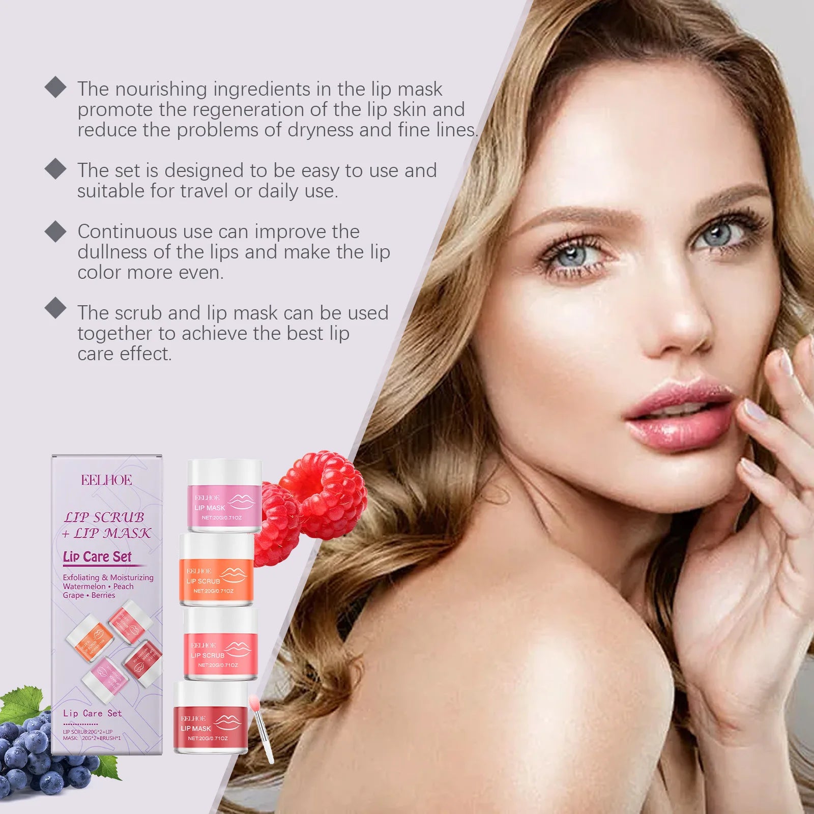 Lip Care Set – Nourishing & Moisturizing Balm Kit