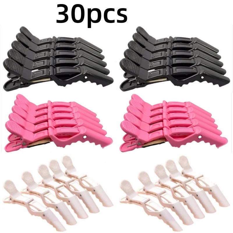 Alligator Hair Clips – Nonslip Hairdressing Clamps (5–30pcs)