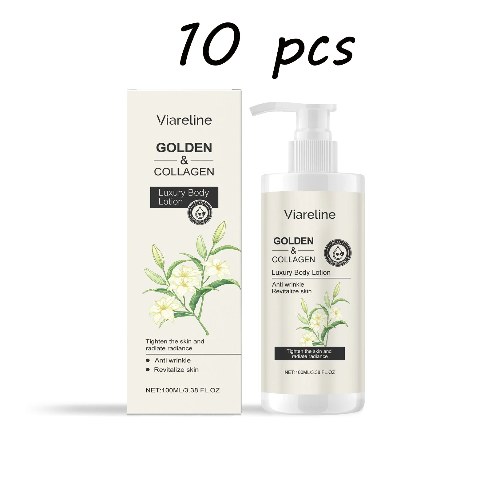 Viareline Collagen Floral Body Lotion – Moisturizing & Anti-Wrinkle