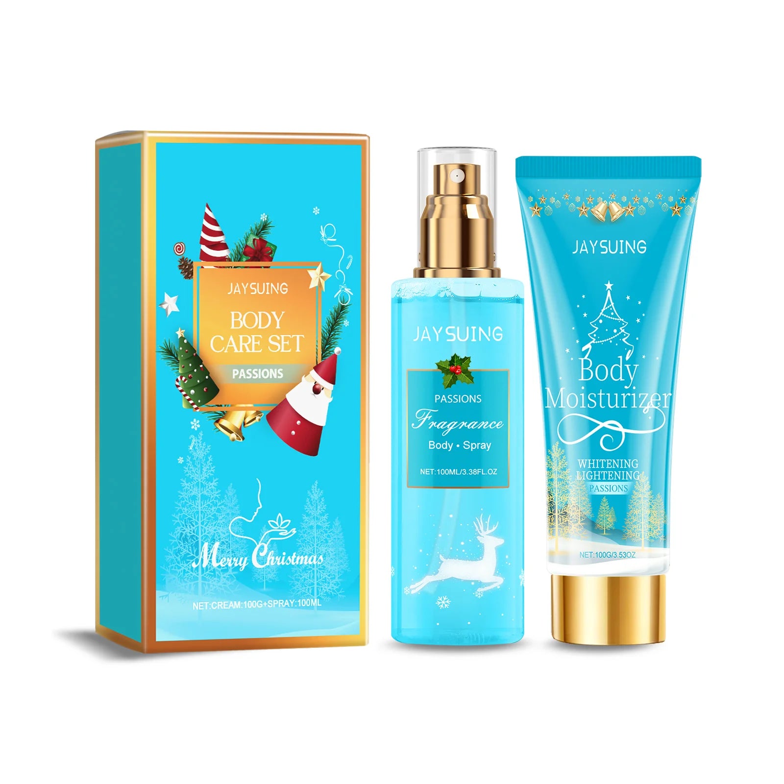 Perfume Gift Box Set – Body Spray, Lotion & Perfume Trio