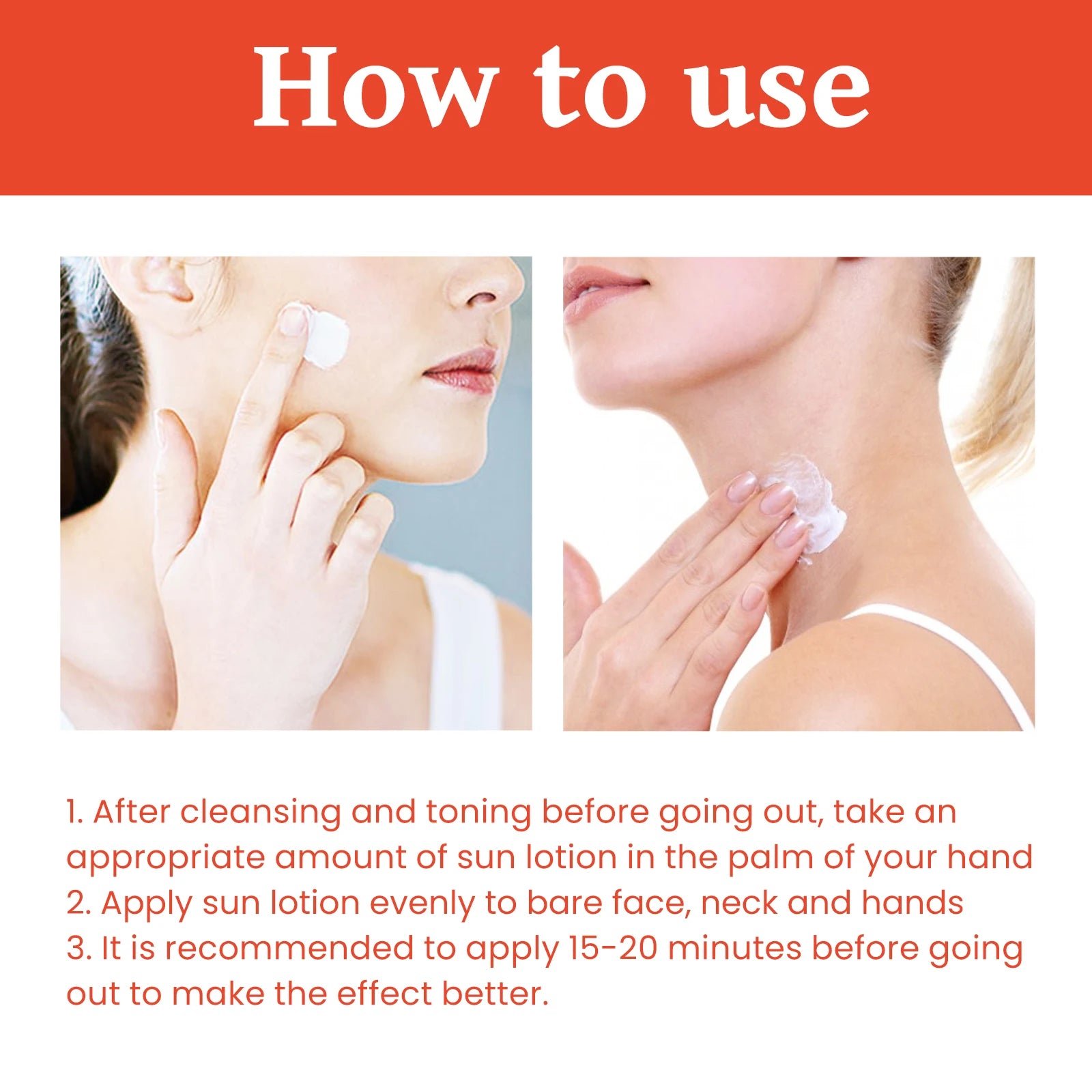 OUHOE 12-Hour Sun Lotion – UV Protection & Moisturizing Cream