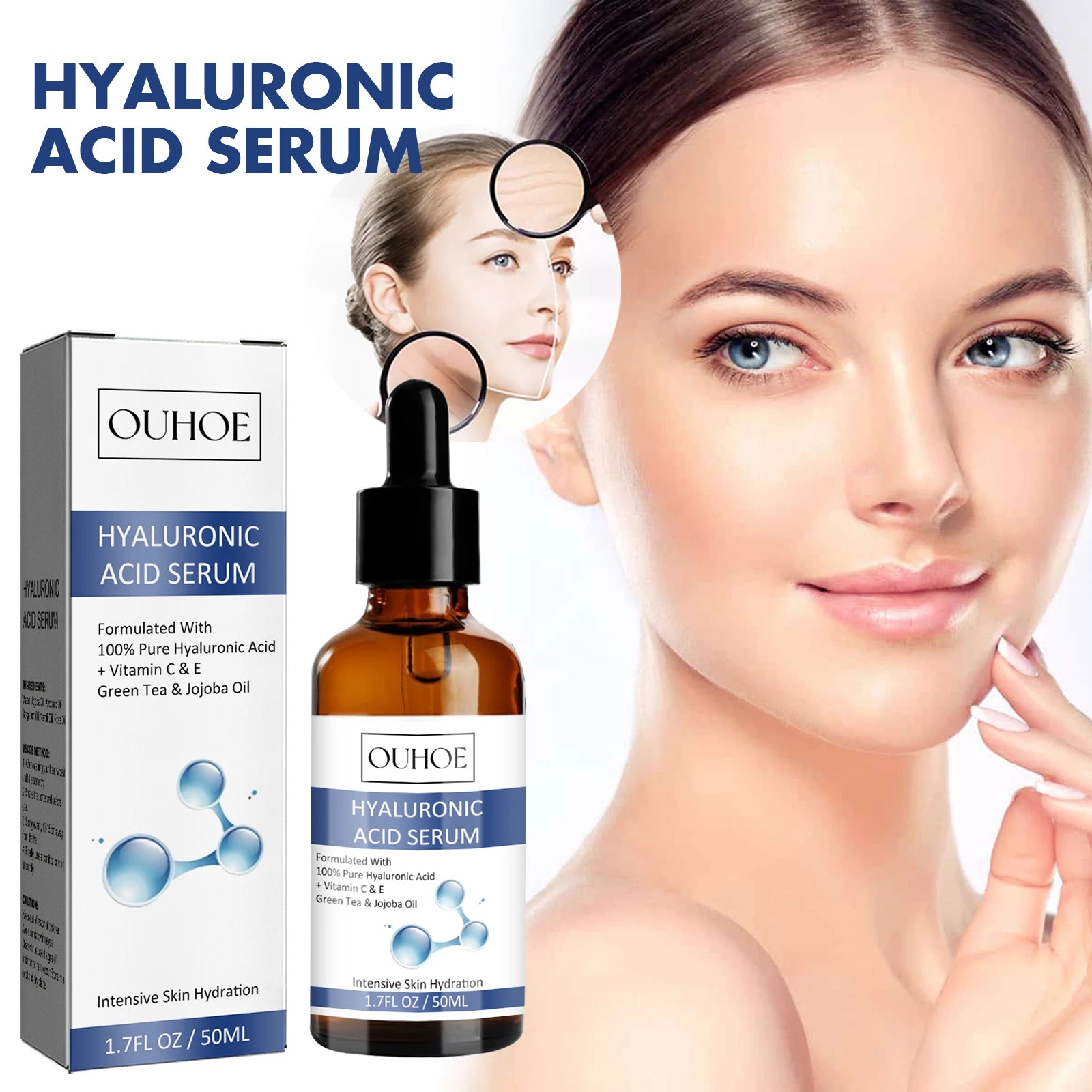 Ouhoe 50ml Hyaluronic Acid Anti-Aging Serum