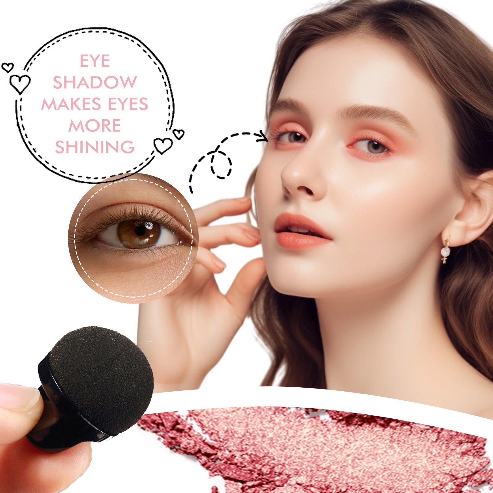 Two-Color Matte Eyeshadow Tray – Korean Cosmetics