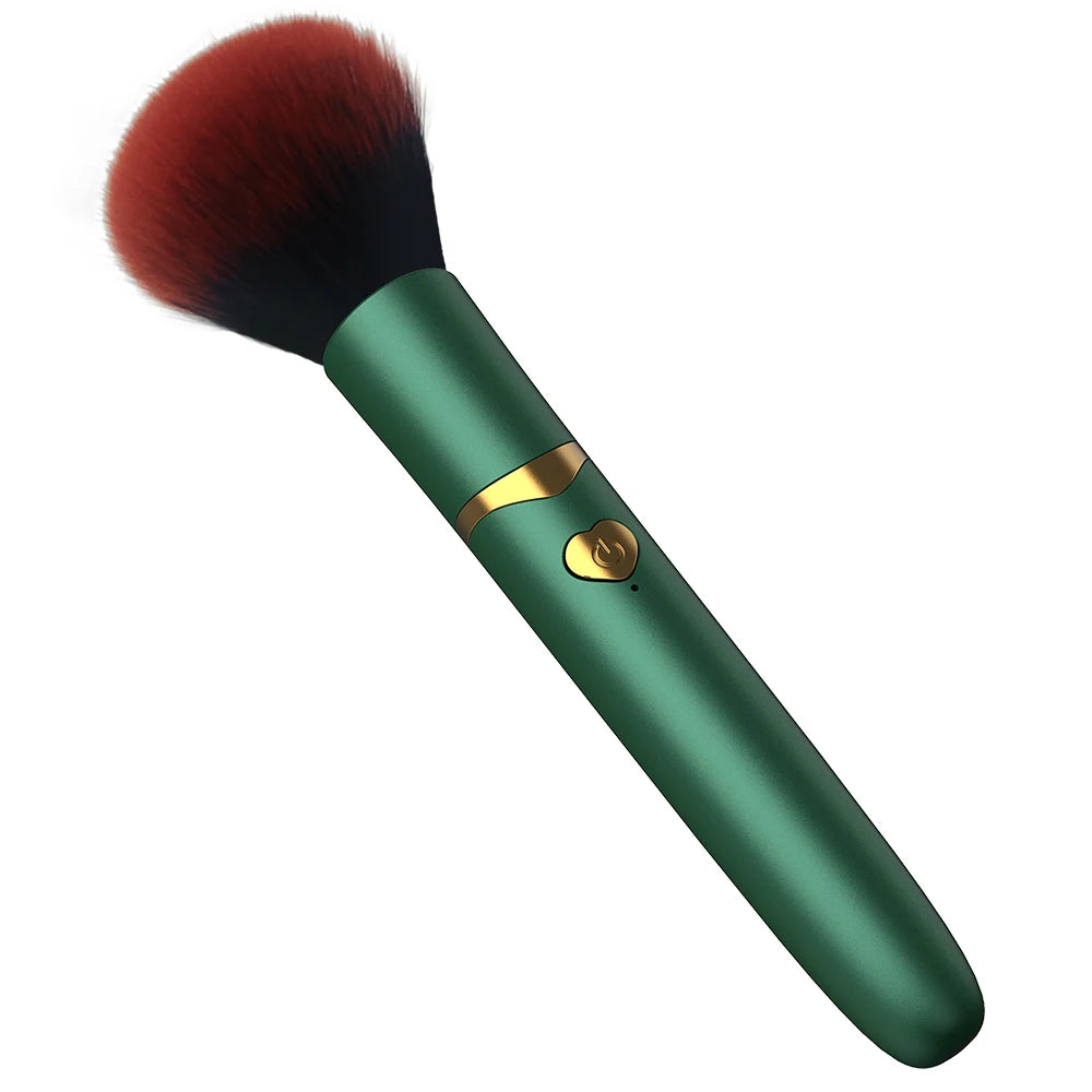2-in-1 Electric Foundation Brush – Rechargeable Vibration Makeup Tool