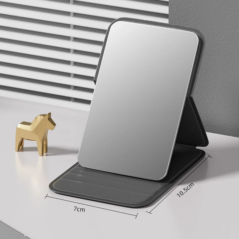 Portable Folding Makeup Mirror – Adjustable Tabletop Design
