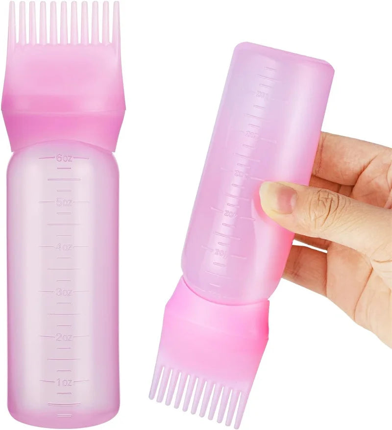 2pcs Hair Root Dye Applicator Bottles – 120ml Professional Hair Coloring