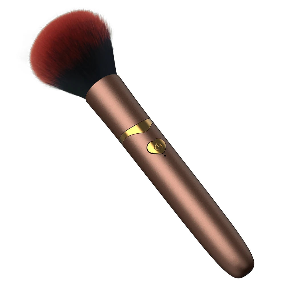 2-in-1 Electric Foundation Brush – Rechargeable Vibration Makeup Tool