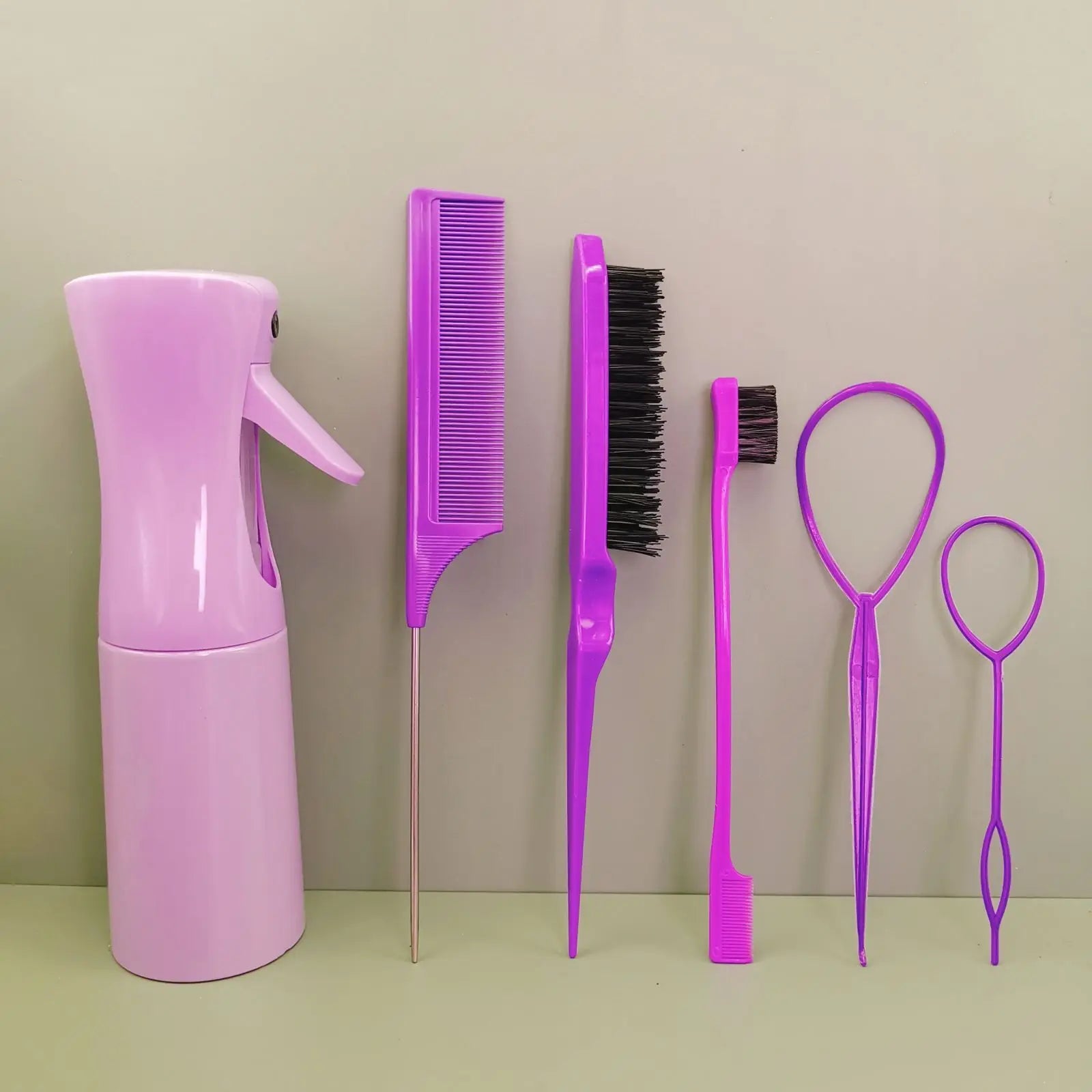 Toddler Hair Styling Set – Loop Topsy, Brush & Spray Bottle