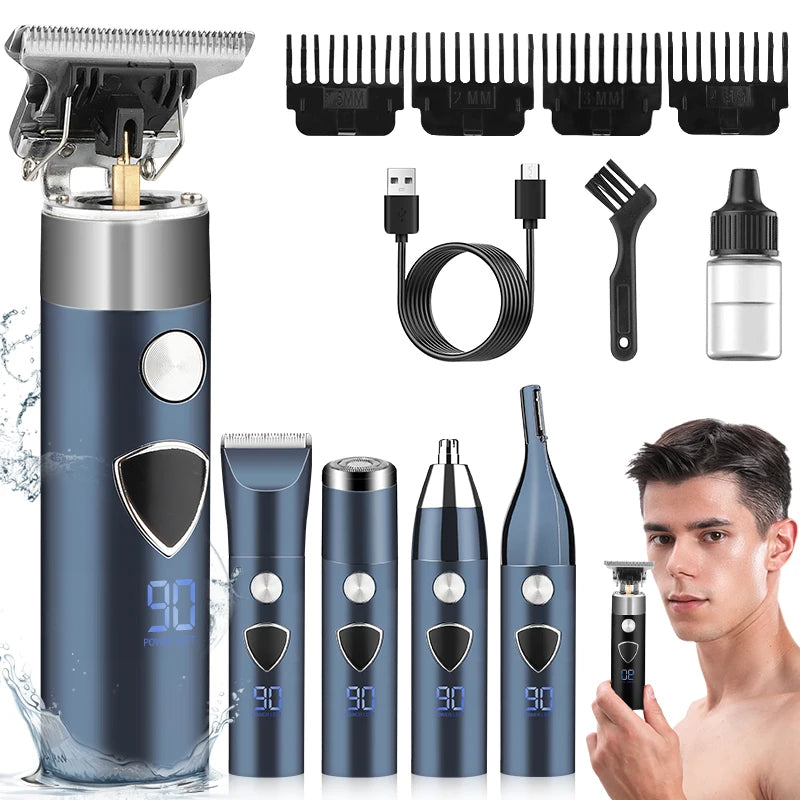 RESUXI HC-268B 5-in-1 Men's Grooming Kit – Hair Clipper & Trimmers