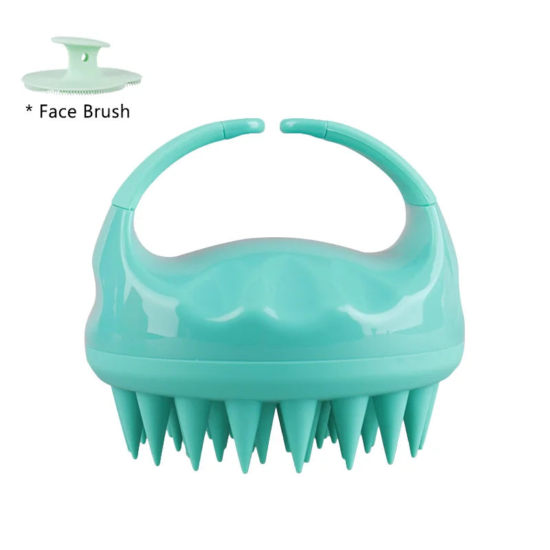 Biodegradable Scalp Brush Massager – Silicone Shampoo Scrubber