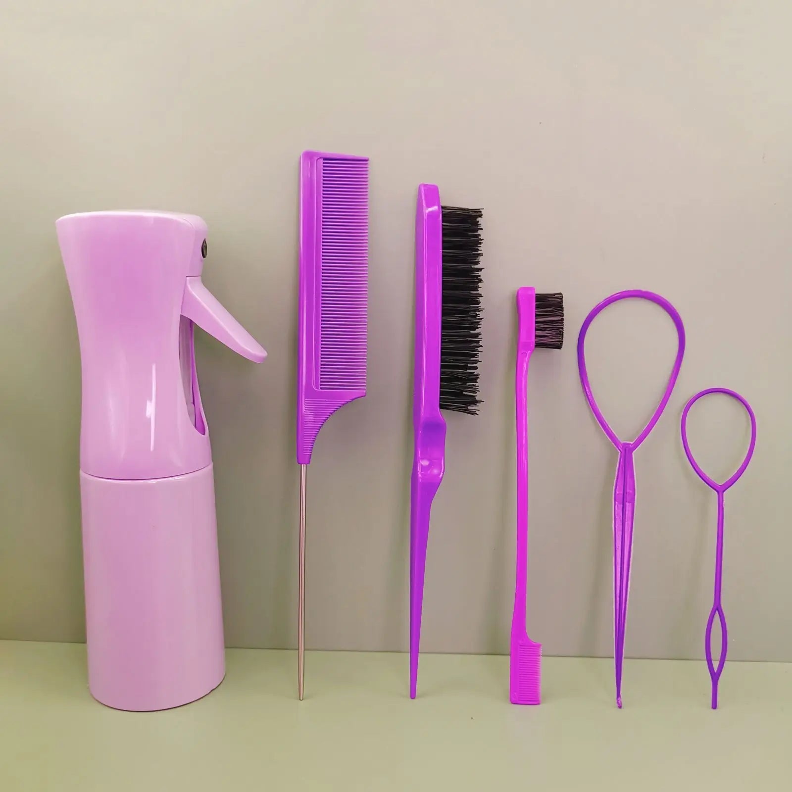Toddler Hair Styling Set – Loop Topsy, Brush & Spray Bottle