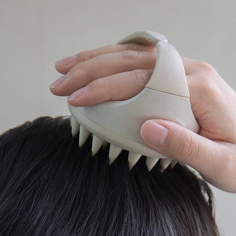 Biodegradable Scalp Brush Massager – Silicone Shampoo Scrubber