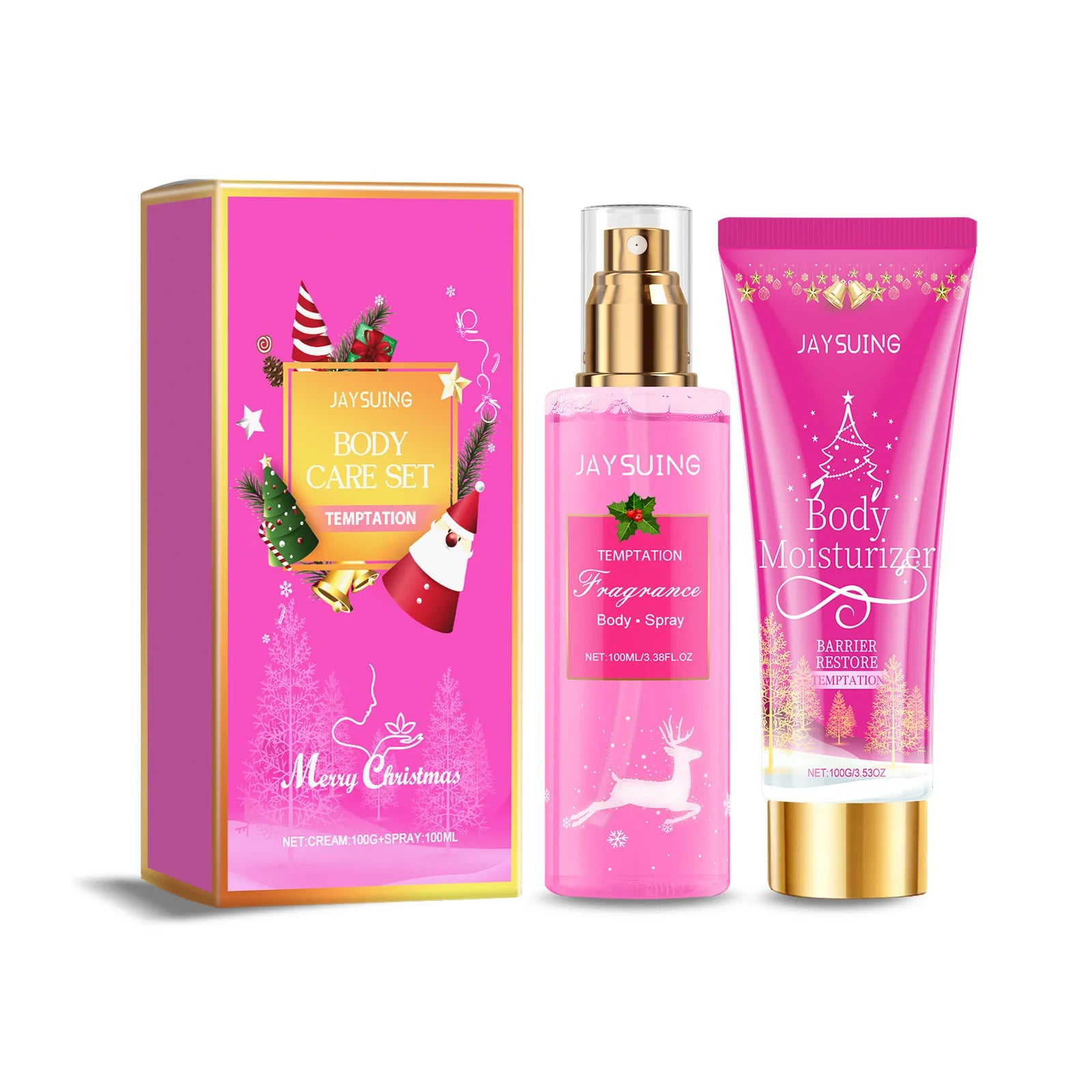 Perfume Gift Box Set – Body Spray, Lotion & Perfume Trio