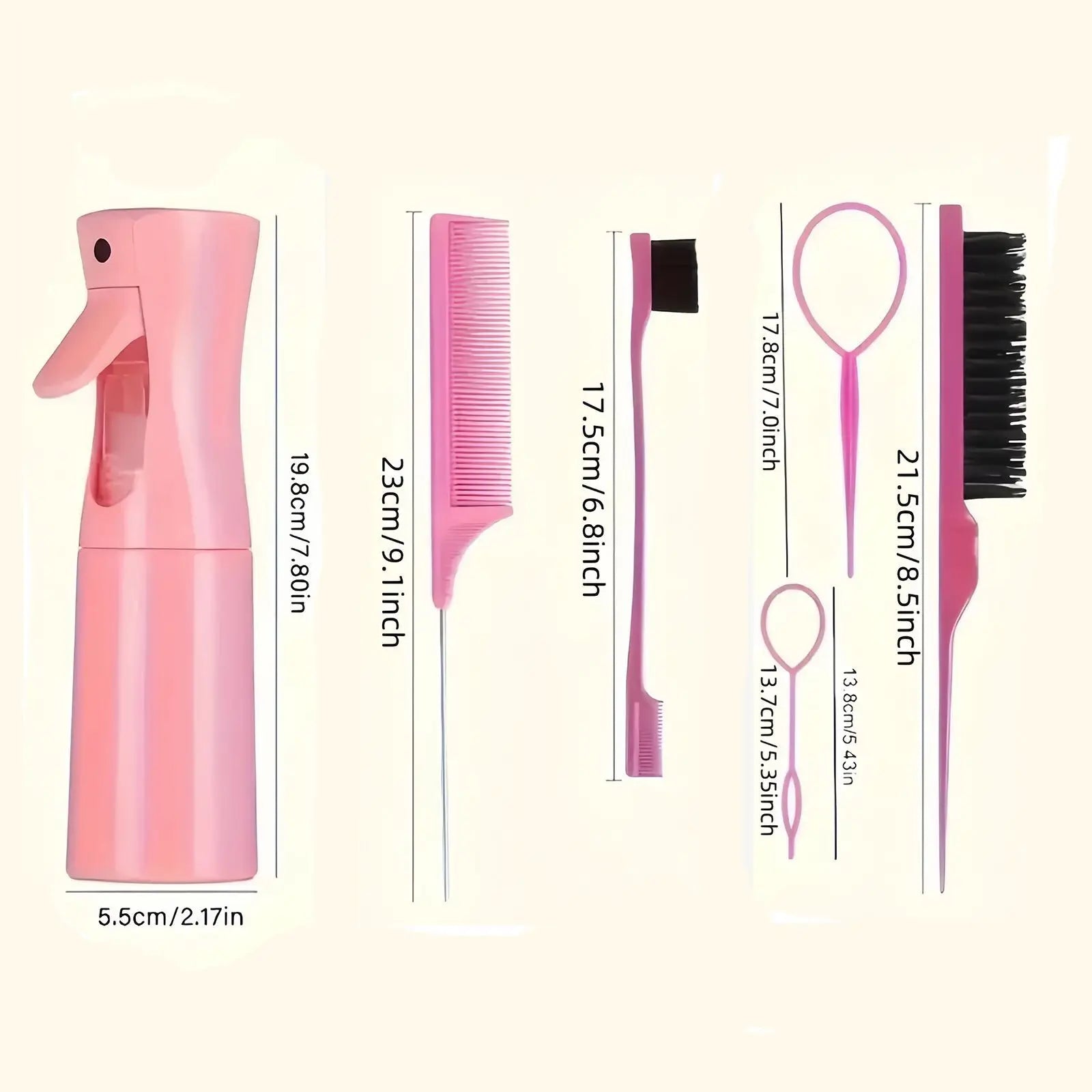 Toddler Hair Styling Set – Loop Topsy, Brush & Spray Bottle